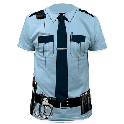 Men Pilot  Police 3D T Shirt Doctor